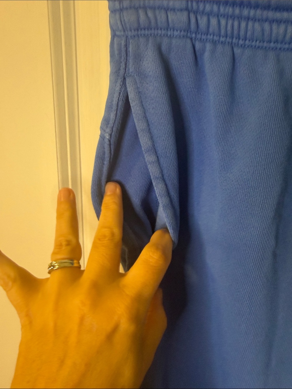 aerie Royal Blue Drawstring Joggers - Picture 3 of 4